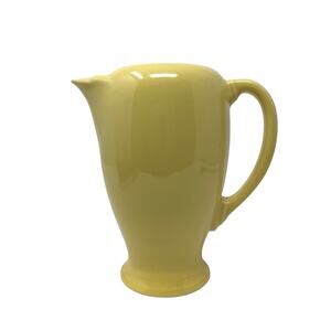 Vintage Fiesta Ware Pale Yellow Coffee Pitcher Pot Homer Laughlin 7.5" No Lid